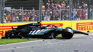 Mercedes involved in crash in practice ahead of F1 qualifying