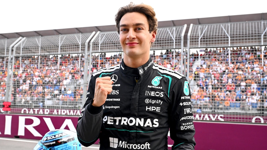 Mercedes flex muscle as Russell claims pole, Piastri qualifies fifth